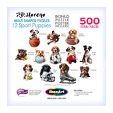RoseArt - Mini Shaped - Sport Pups - 500 Piece Jigsaw Puzzles for Adults RoseArt