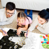 NPCSWXQ Paint by Numbers Kit for Adults Beginners, Ghost Floral Painting Crafts Number Art Paint Kits for Home Wall Bedroom Study or Office Decor Gift 16x20Inch NPCSWXQ