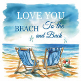 Beaudio Love Words Series Diamond Painting Kits for Adults- Words of Love You to The Beach - DIY Round Full Drill 5D Diamond Art for Home Wall Decor (11.8x11.8inch) Beaudio