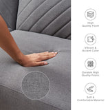 mopio Futon Sofa Bed, Couch, Small Sofa, Sleeper Sofa, Loveseat, Mid Century Modern Futon Couch, Sofa Cama, Couches for Living Room (Dark Gray Fabric) mopio