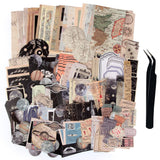 TIYPKE 200pcs Aesthetic Stickers - Vintage Scrapbook Stickers for Journaling, Bullet Journals, Scrapbooking, Space & Moon Themes SIGUJAYGE