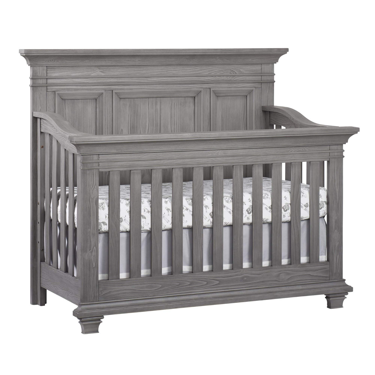 Oxford Baby Westport 4-in-1 Convertible Crib, Dusk Gray, GreenGuard Gold Certified Oxford Baby