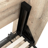 Bestar Pur Queen Size Murphy Bed in Rustic Brown, 65-inch Space-Saving Sleeping Arrangement for Multipurpose Area, Bedroom, Guest Room, or Living Room Bestar