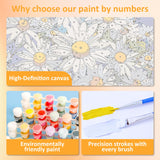 2 Pack Paint by Number for Adults Beginner, Bear Painting by Number Kit, Wolf Easy Acrylic Painting by Number on Canvas, Animal Paint by Numbers for Home Wall Art Decor with Frame (11.8x11.8Inch) Mandun