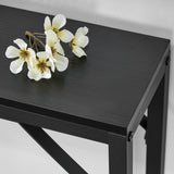 HOMCENES 5.9" Narrow Console Sofa Table with Power Outlets and USB Ports, Skinny Sofa Table with Charging Station, Slim Behind Couch Table, Entryway Display Shelf, for Living Room HOMCENES