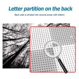 Bgraamiens Puzzle-Forest in Black and White-1000 Pieces Creative Black and White Nature Scenery Hard Puzzle Blue Board Jigsaw Puzzle Bgraamiens