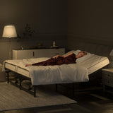 JAXPETY Adjustable Bed Frame King Electric Adjustable Bed Base with Head and Foot Incline Low-Noise Motor and Remote Control, Electric Bed Frame Fit for Most Mattress, Black JAXPETY