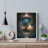 Arttoplus Tree of Life Paint by Numbers Kit for Adults-Tree of Life Adult Paint by Number Kits on Canvas,DIY Oil Painting by Number Adult for Gift Home Wall Decor(16x20inch) Arttoplus