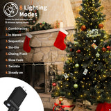BOLWEO Christmas Tree Lights, 280LED Christmas Lights for Tree 8 Modesfor 6ft-7ft Christmas Tree, UL Certified Indoor Outdoor Christmas Decorations 8 * 6.6ft Drops Warm White BOLWEO