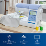 Brother PE900 Embroidery Machine with WLAN, White Brother