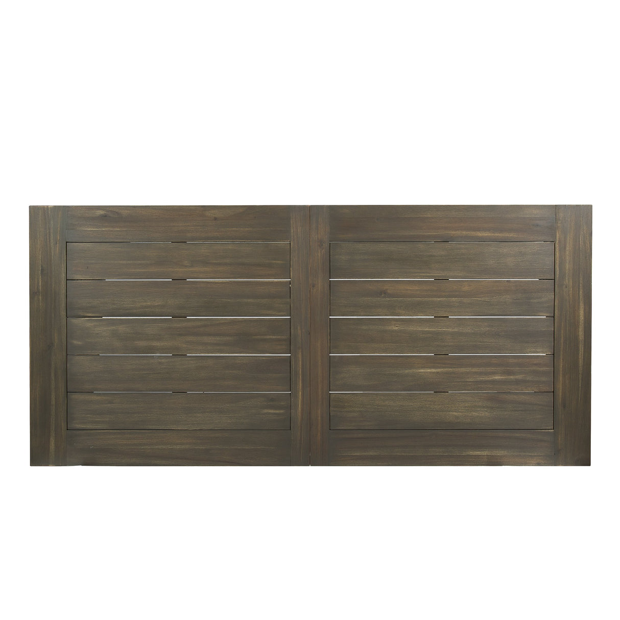 Christopher Knight Home Della Outdoor Acacia Wood Dining Table with Metal Legs, Grey Finish / Rustic Metal Christopher Knight Home