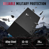 KAER 12-15 Gun Safe, Biometric Gun Safes, Rifle Safe, Gun Safe for Rifles and Pistols, Gun Cabinet, Fingerprint Gun Safes for Rifles,Gun safes for Home & Hunting with Gun Racks and Removable Shelves KAER