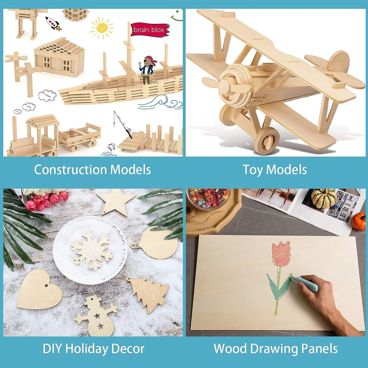 12 Pack Basswood Plywood Sheets 6x12x1/8 Inch-3 mm Thick Unfinished Plywood Sheets Thin Basswood Sheets Boards Craft Wood Sheets for DIY Crafts, Laser Projects, Painting, Wood Burning,Model Making AWIZOM