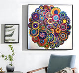 Hibah Diamond Painting DIY 5D Special Shape Rhinestone, Mandala Flower, Partial Diamond Crystal Diamond Painting Mandala Set Hibah