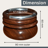 Healthy Floyds "Handcrafted Wooden Bangle - Elegant Natural Wood Bracelet, Lightweight, Perfect for Everyday Wear or Special Occasions. Healthy Floyds