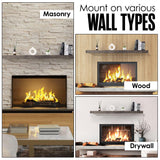 Floating Mantel Shelf, Mantle, Mantel Shelf, Wood Mantle, Fireplace Shelves, Floating Mantels, Mantal, for Wall, Over Fire Place, Chimney, Real Wooden Beam, Rustic Grey, 66 Inch, 75 lb Capacity Houseables