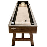 American Legend Stonebridge 9’ LED Light Up Shuffleboard Table with Bowling American Legend