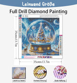 Benjenes Christmas Diamond Art Kits for Adults, Diamond Painting Kits for Adults, 5D DIY Round Drill Gem Art Paint with Diamonds Dots Crafts Kits for Home Decor Gift 14x14inch Benjenes