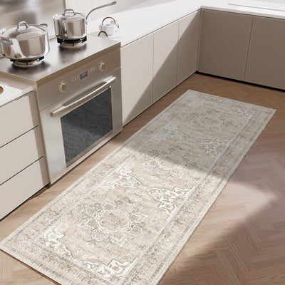 Washable Kitchen Rugs Non Slip: 2'x6' Hallway Runner Rug Stain Resistant Non Slip Boho Floor rug with Rubber Backing Non Shedding Soft Carpet Runners for Indoor Entryway Bedroom Bedside Foyer Entrance
