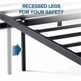 ZINUS Abel Modern Metal Platform Bed Frame with Steel Slat Support - No Box Spring Required, Easy Assembly, Queen Zinus