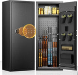 INTERGREAT 10-12 Gun Safe Rifle, Large Gun Safe for Home Rifle and Pistols with Digital Kaypad, Quick Access Gun Cabinet with 3 Removable Shelf INTERGREAT