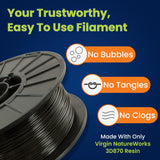 3D-Fuel 3D Filament High Temp Tough Pro PLA+ Midnight Black, 1.75mm, 1 kg +/- 0.02mm Tolerance, Made in USA, Easy to Print and Works with Most 3D Printer Brands 3D-FUEL FUELING YOUR CREATIVITY