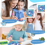 Reivworl Dolphin Diamond Art Kits for Kids, Dolphin Diamond Painting Kits for Kids, Gem Art Ages 4-8-12 for Gifts and Decor (8x8 Inch) Reivworl