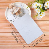 13 Sheets Blank Puzzles Blank White Jigsaw Puzzles Sublimation Puzzle Craft for Boys Girls Decoration, DIY Invite, Photo Heat Transfer, 20 Pieces, 7.87 x 5.51 Inch Gejoy