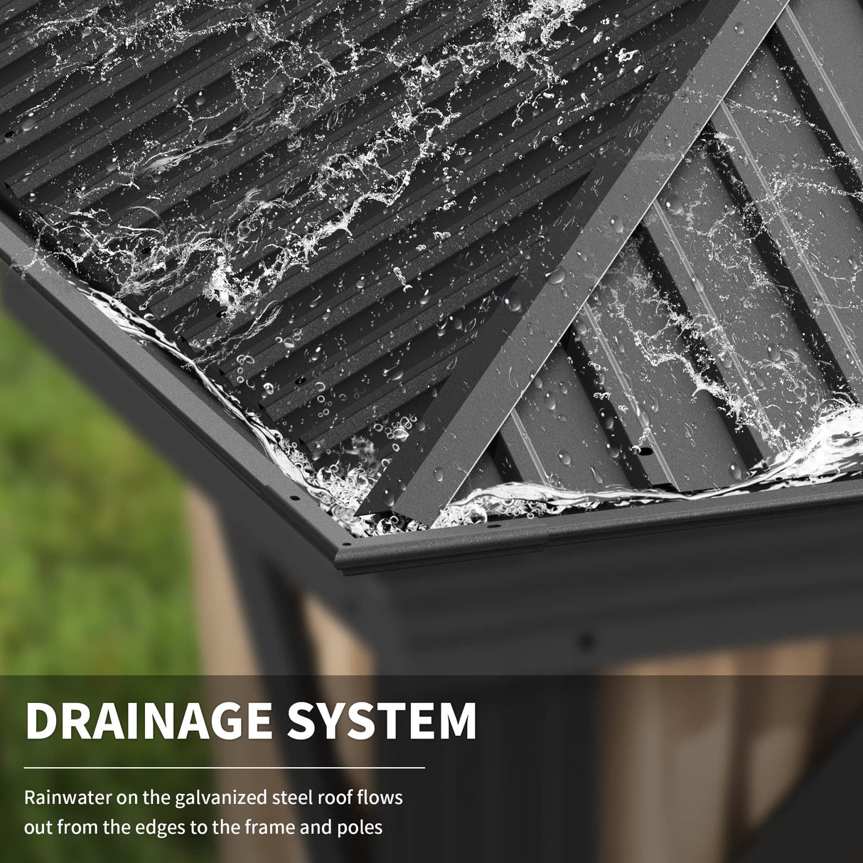 Greesum 12'x16' Hardtop Metal Gazebo, Outdoor Galvanized Steel Double Roof Canopy, Aluminum Frame Permanent Pavilion with Netting and Curtains for Patio, Backyard, Deck and Lawns Greesum