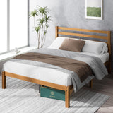 Zinus Leah Bamboo Platform Bed Frame with Slatted Headboard – No Box Spring Required, Easy Assembly, Full Size Zinus