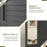 jiteentarou 2 Door Armoire Wardrobe Closet Cabinet with Drawers and LED Lights, Multi-Tier Shelves, Hanging Rod & 2 Louver Doors, Large Capacity Storage Wardrobe Armoire for Bedroom(2 Doors Black) jiteentarou