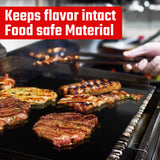 KITCHEN PERFECTION Safe Wire Grill Brush for Outdoor Grill w/Grill Scraper & Grill Mat Grill Cleaning Kit -Extended Handle BBQ Brush for Effortless Grill Cleaning Grill Cleaner Brush Barbecue Tools Kitchen perfection