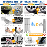 HOTEEL 10x30 Pop up Canopy Tent for Parties, Heavy Duty Easy Setup Tent with 5 Sidewalls, Outdoor Commercial Instant Gazebo for Wedding Event, with Roller Bag & Sand Bags, Grey(Hexagonal Frame) Hoteel