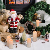 Aignis Flameless LED Candles Battery Operated with 10-Key Remote and Timer, Outdoor Indoor Waterproof for Home/Birthday/Wedding/Holiday Décor, Exquisite Set of 12 (D 2.2'' x H 4''/5''/6''/7'') Aignis