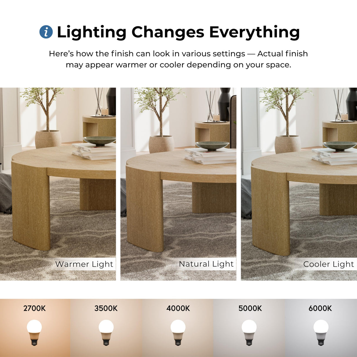 Furniture of America Carys Modern Solid Wood 42-inch Round Coffee Table with Plinth Base, Living Room Furniture for Small Space, Home Office, Oak Furniture of America