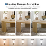 Furniture of America Carys Modern Solid Wood 42-inch Round Coffee Table with Plinth Base, Living Room Furniture for Small Space, Home Office, Oak Furniture of America