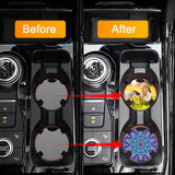 50Pcs Sublimation Blanks Products - Sublimation Cup Coasters Blanks 2.75 Inch for DIY Crafts Car Cup Coasters Painting Project Sublimation Accessories Palksky