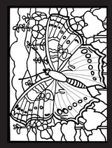 Beautiful Butterflies Stained Glass Coloring Book Dover Publications