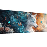 SKRYUIE 5D Large Diamond Painting Kits Wolf - DIY Diamond Art Kits for Adults Animal, Full Round Drill - Crystal Embroidery Cross Stitch - Craft for Wall & Office Decor - 12x30 inch / 30x80 cm c1 SKRYUIE