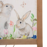 Glitzhome 24”H Easter Wooden Porch Sign, Bunny Sign Decor Rustic Rabbit Decoration Welcome Porch Decor for Easter Yard Entryway glitzhome