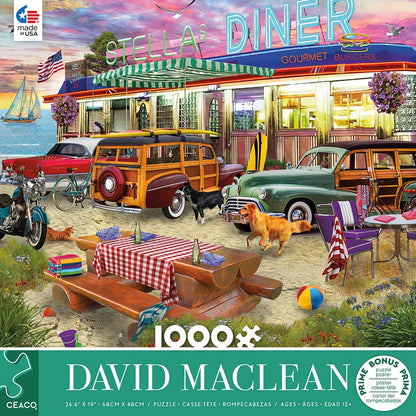 Ceaco - David Maclean - Beach Diner - 1000 Piece Jigsaw Puzzle