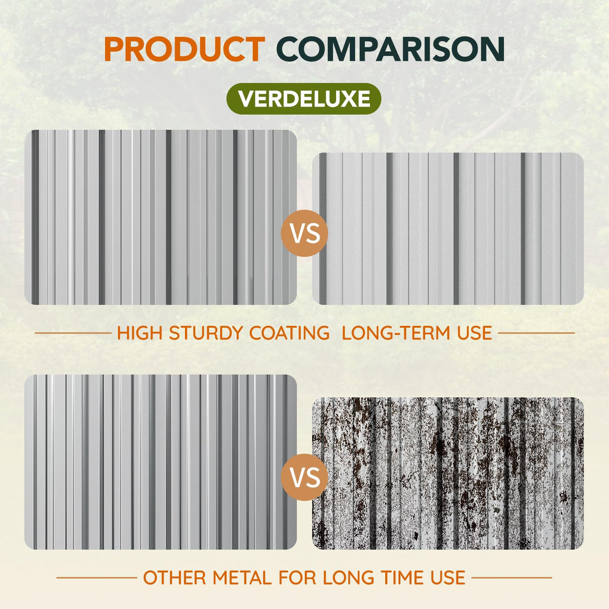 10x12x7.4FT Multi-Used Shed & Outdoor Storage Shed with Lockable Doors, Windows and Vents, Extra Large Metal Tool Shed for Garden, Backyard, Patio, Utility, and Various Storage Shed(Matte Gray) Verdeluxe