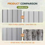 10x12x7.4FT Multi-Used Shed & Outdoor Storage Shed with Lockable Doors, Windows and Vents, Extra Large Metal Tool Shed for Garden, Backyard, Patio, Utility, and Various Storage Shed(Matte Gray) Verdeluxe