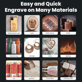 SCULPFUN iCube Pro Max 10W Mini Laser Engraver, High Speed Portable Laser Engraver and Cutter Machine with Smoke Filter and Temperature Alarm for Wood, Metal, Acrylic, Leather SCULPFUN