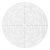 Fulton 10" Round Center Finder Woodworking Compass for Drawing Circles, Locating Center on Logs, General Stock Pieces or Irregular Shapes, Measuring Tools for Lathe and Woodturners, Clear Acrylic Fulton