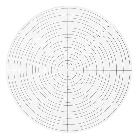 Fulton 10" Round Center Finder Woodworking Compass for Drawing Circles, Locating Center on Logs, General Stock Pieces or Irregular Shapes, Measuring Tools for Lathe and Woodturners, Clear Acrylic Fulton