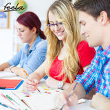feela 360 Colors Gel Pens Set 180 Unique Gel Pen Plus 180 Refills for Adult Coloring Books Drawing feela