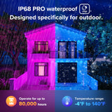 Cuiwos 300ft Permanent Outdoor Lights Pro,Phone App & Remote, RGB Eternity Eaves Lights IP68 Waterproof, House Roof Outdoor String Light Cuiwos