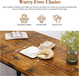 Recaceik Dining Table Set for 4, Kitchen Table Set with 2 Benches, 3 Piece Dining Room Table Set, Modern Wood Kitchen Table and Chairs for Small Spaces, Kitchen,Dining Room, Restaurant, Rustic Brown Recaceik