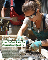 Nueve Deer 1/2 inch Hardware Cloth 48x50 19-Gauge - Hot Dipped Galvanized After Welding - Chicken Wire Fence Roll, Wire Mesh Roll, Rabbit Wire Fencing, Cage Wire, Chicken Coop/Run Cover Nueve Deer